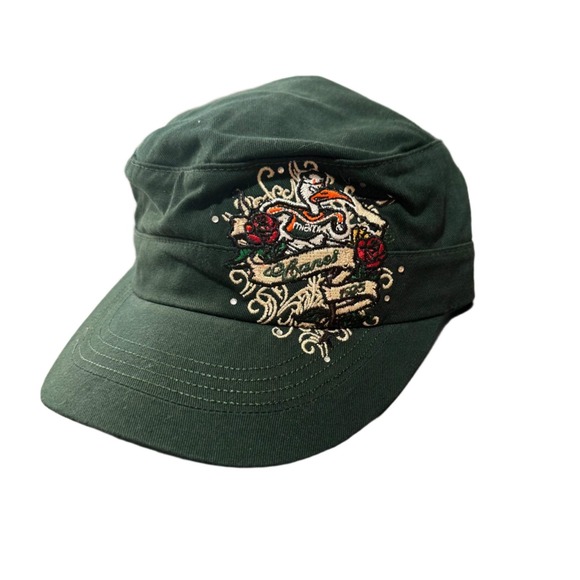 Top of the World Accessories - Top of the World Miami Hurricanes Cadet Hat Green Embroidered Rhinestone Cap New